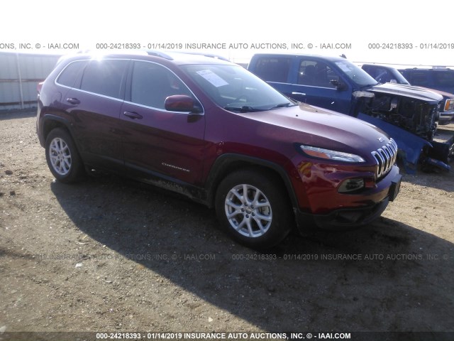 1C4PJMCB0GW322418 - 2016 JEEP CHEROKEE LATITUDE RED photo 1