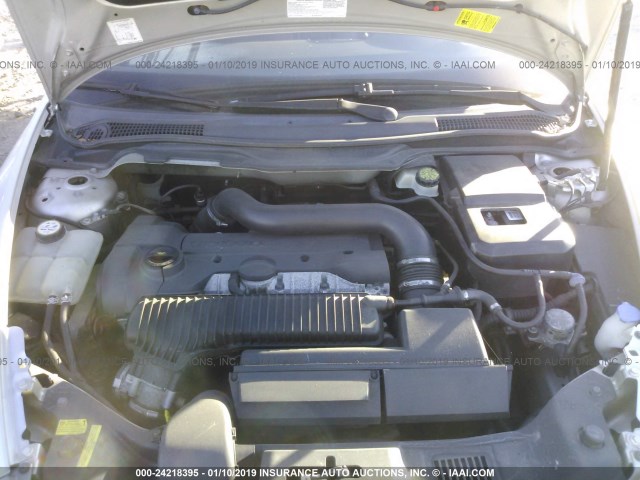 YV1MH682752095648 - 2005 VOLVO S40 T5 SILVER photo 10