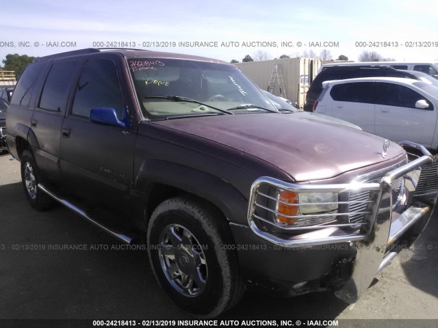 1GYEK13RXXR418324 - 1999 CADILLAC ESCALADE MAROON photo 1