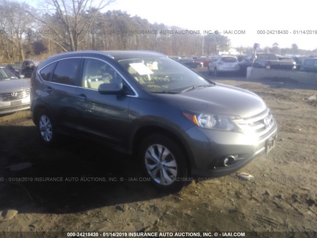 2HKRM4H79CH634435 - 2012 HONDA CR-V EXL GRAY photo 1