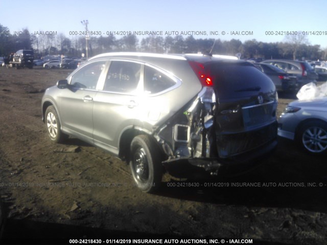 2HKRM4H79CH634435 - 2012 HONDA CR-V EXL GRAY photo 3