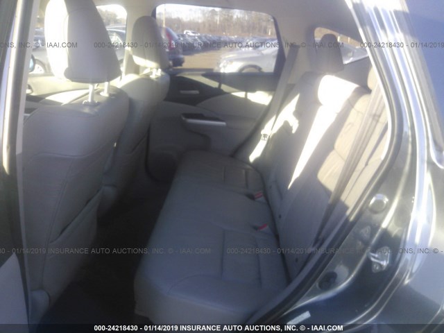 2HKRM4H79CH634435 - 2012 HONDA CR-V EXL GRAY photo 8