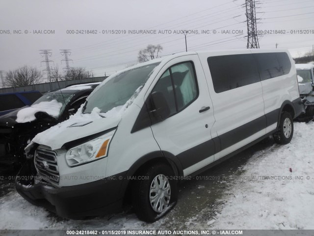 1FBZX2ZM7FKA97512 - 2015 FORD TRANSIT T-350 WHITE photo 2