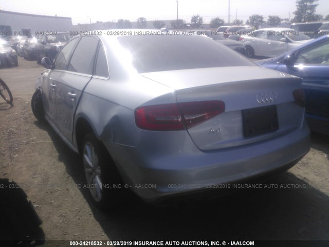 WAUAFAFL5GN006574 - 2016 AUDI A4 PREMIUM/S-LINE SILVER photo 3