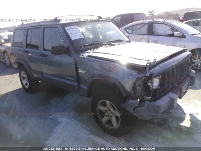 1J4FJ68S9WL227026 - 1998 JEEP CHEROKEE SPORT/CLASSIC ღია ლურჯი ფოტო 1