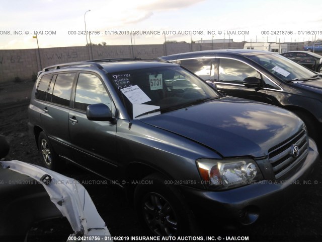 JTEDP21A850085043 - 2005 TOYOTA HIGHLANDER LIMITED BLUE photo 1