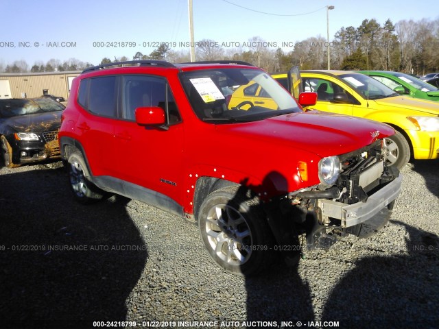 ZACCJABT5GPE28044 - 2016 JEEP RENEGADE LATITUDE RED photo 1