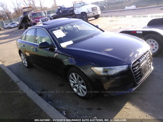 WAUGFAFC6DN123781 - 2013 AUDI A6 PREMIUM PLUS BLACK photo 1