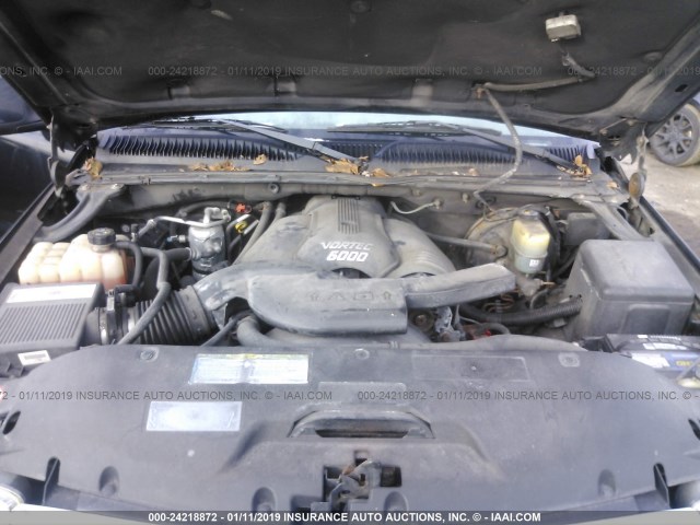 1GKEK63U62J142176 - 2002 GMC DENALI BLACK photo 10