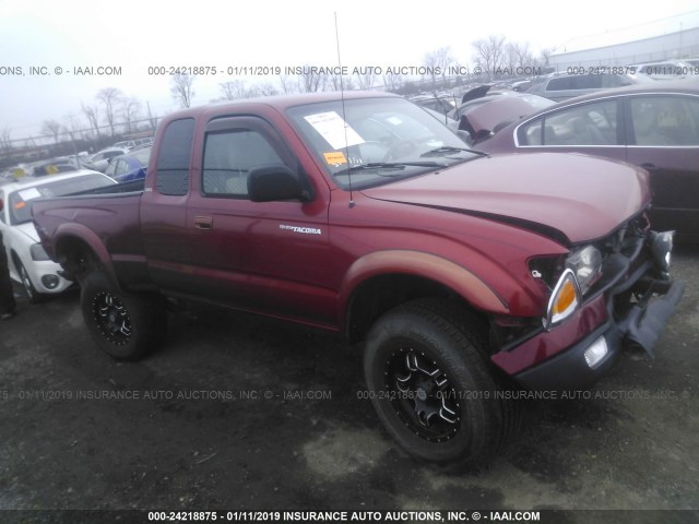 5TEWN72N51Z865108 - 2001 TOYOTA TACOMA XTRACAB RED photo 1