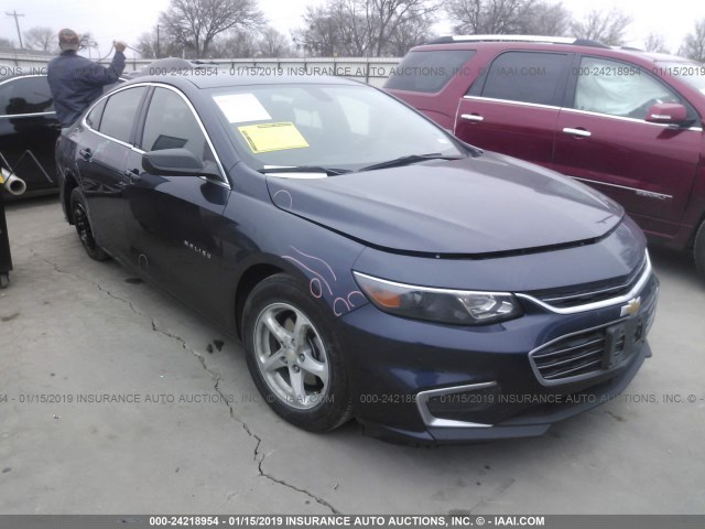 1G1ZB5ST3GF277196 - 2016 CHEVROLET MALIBU LS BLUE photo 1