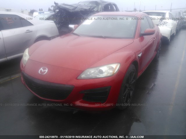 JM1FE17M290403095 - 2009 MAZDA RX8 RED photo 2