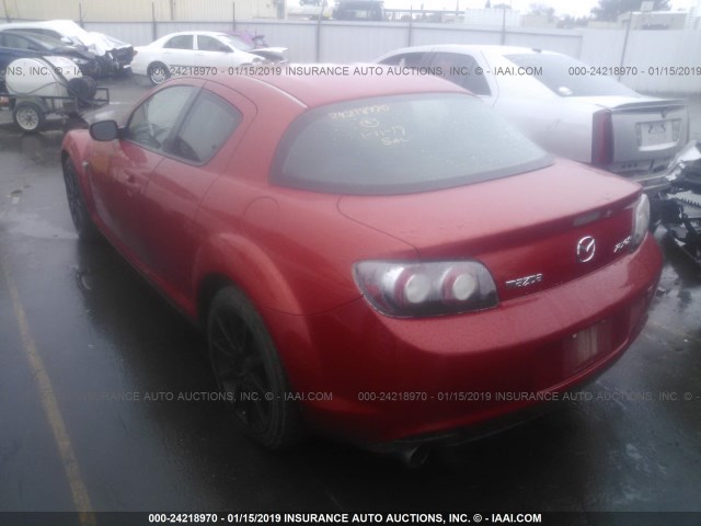 JM1FE17M290403095 - 2009 MAZDA RX8 RED photo 3