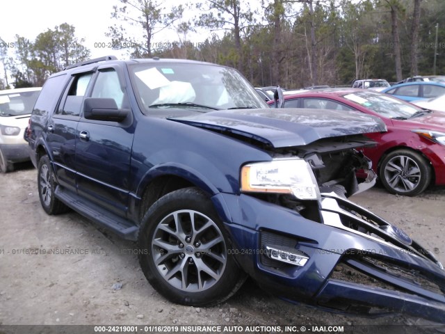 1FMJU1HT8HEA00786 - 2017 FORD EXPEDITION XLT/KING RANCH BLUE photo 1