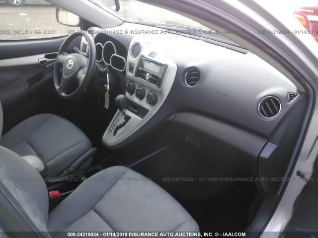 2T1KU40E79C029675 - 2009 TOYOTA COROLLA MATRIX  SILVER photo 5