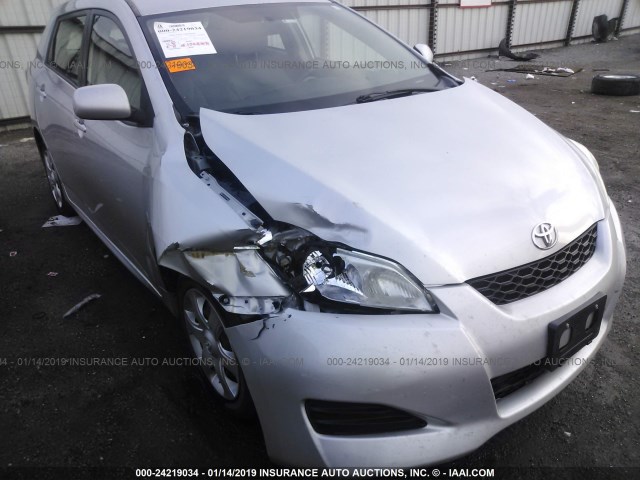 2T1KU40E79C029675 - 2009 TOYOTA COROLLA MATRIX  SILVER photo 6