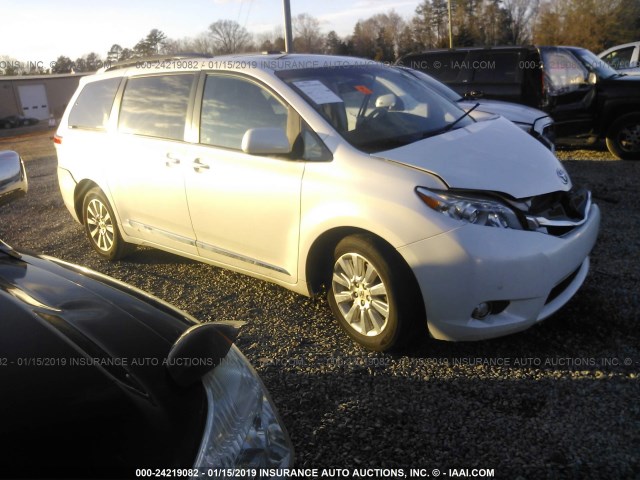 5TDDK3DC2BS018730 - 2011 TOYOTA SIENNA XLE/LIMITED WHITE photo 1