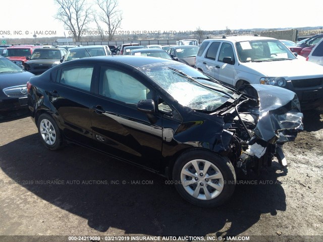 KNADM4A30F6528985 - 2015 KIA RIO LX BLACK photo 1