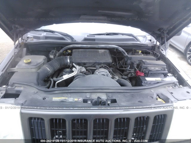 1J8HH48N86C156855 - 2006 JEEP COMMANDER GRAY photo 10