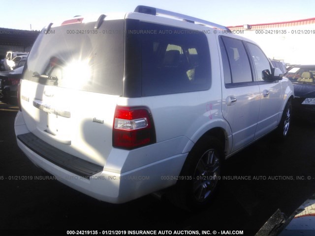 1FMJU2A57AEB60715 - 2010 FORD EXPEDITION LIMITED WHITE photo 4