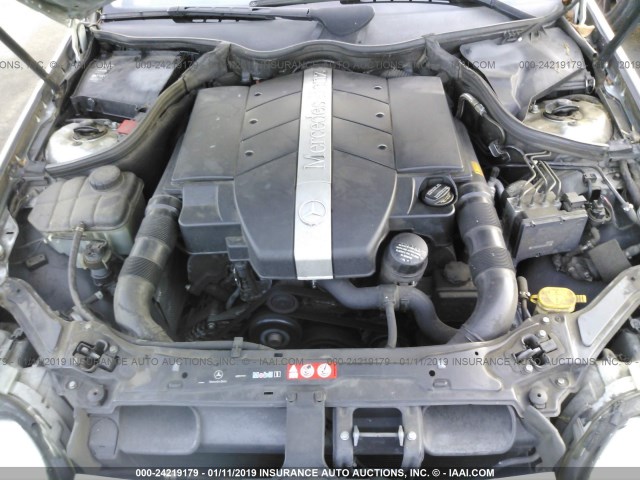 WDBTJ65J35F126905 - 2005 MERCEDES-BENZ CLK 320C GRAY photo 10