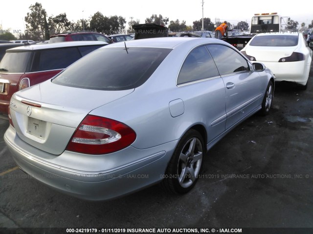 WDBTJ65J35F126905 - 2005 MERCEDES-BENZ CLK 320C GRAY photo 4