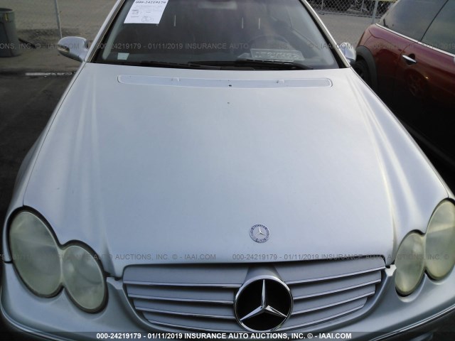 WDBTJ65J35F126905 - 2005 MERCEDES-BENZ CLK 320C GRAY photo 6