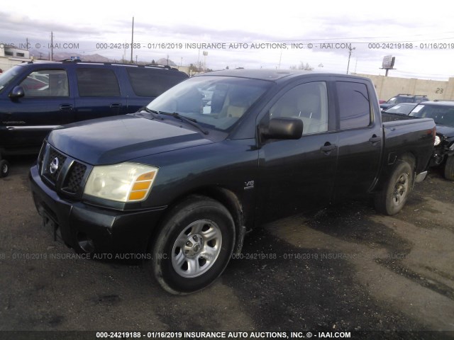 1N6AA07A94N530540 - 2004 NISSAN TITAN XE/SE/LE GREEN photo 2