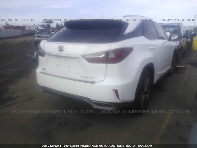 2T2BGMCA8JC023576 - 2018 LEXUS RX 450H/BASE/F SPORT WHITE photo 4