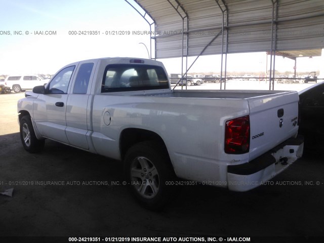 1D7CE3BK9AS139912 - 2010 DODGE DAKOTA SXT WHITE photo 3