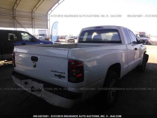 1D7CE3BK9AS139912 - 2010 DODGE DAKOTA SXT WHITE photo 4