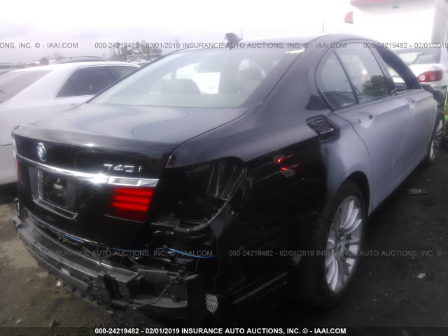 WBAYA6C53DD143496 - 2013 BMW 740 I BLACK photo 4