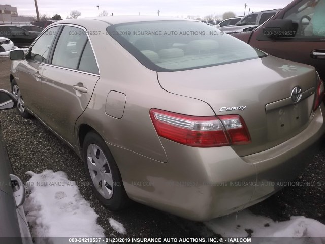 JTNBE46KX73008279 - 2007 TOYOTA CAMRY NEW GENERAT CE/LE/XLE/SE GOLD photo 3