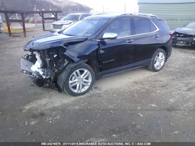 2GNAXVEVXJ6227519 - 2018 CHEVROLET EQUINOX PREMIER BLACK photo 2