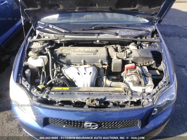 JTKDE167690290294 - 2009 TOYOTA SCION TC ლურჯი ფოტო 10
