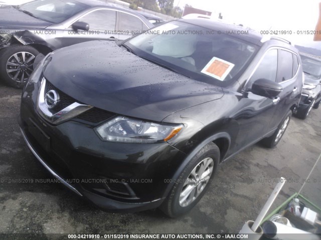 JN8AT2MT1GW022435 - 2016 NISSAN ROGUE S/SL/SV GRAY photo 2