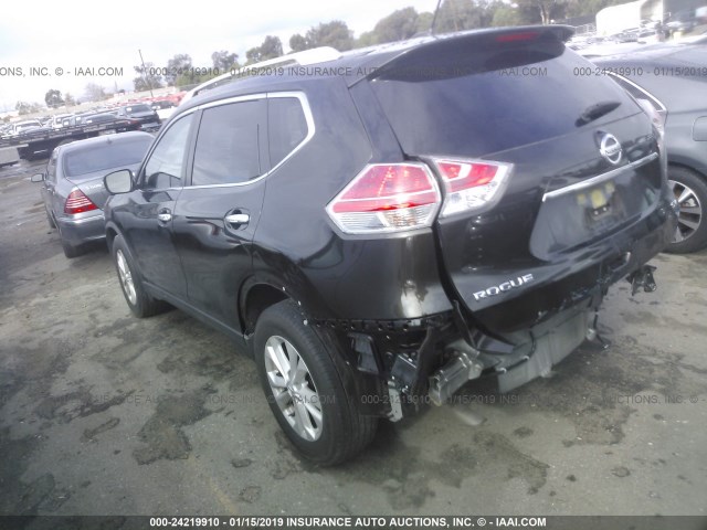 JN8AT2MT1GW022435 - 2016 NISSAN ROGUE S/SL/SV GRAY photo 3