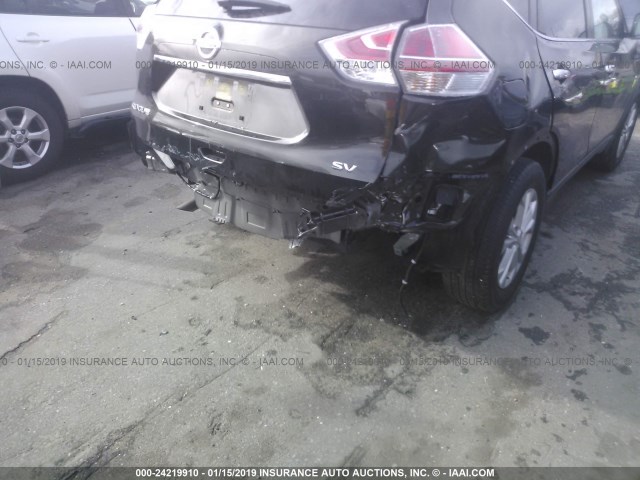 JN8AT2MT1GW022435 - 2016 NISSAN ROGUE S/SL/SV GRAY photo 6