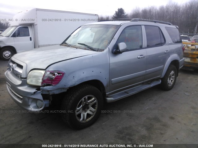 5TDBT48A36S271127 - 2006 TOYOTA SEQUOIA LIMITED SILVER photo 2