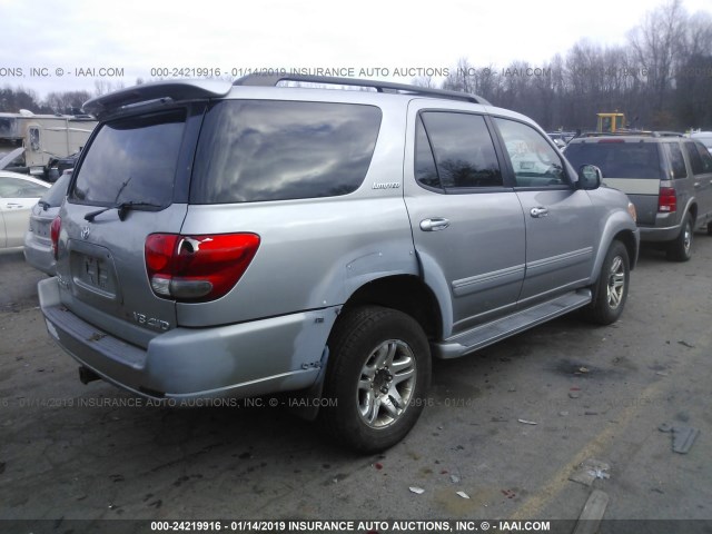 5TDBT48A36S271127 - 2006 TOYOTA SEQUOIA LIMITED SILVER photo 4