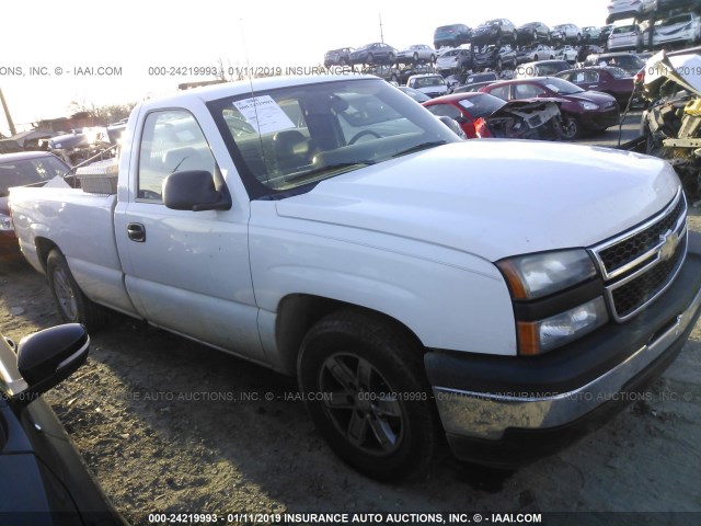 3GCEC14X66G222878 - 2006 CHEVROLET SILVERADO C1500 WHITE photo 1