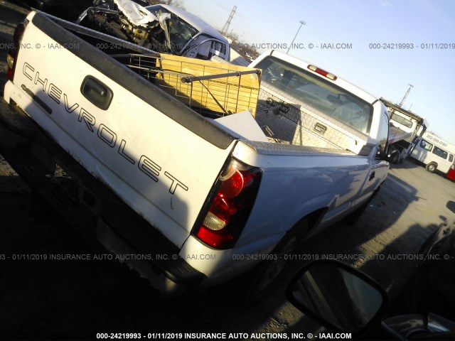 3GCEC14X66G222878 - 2006 CHEVROLET SILVERADO C1500 WHITE photo 4