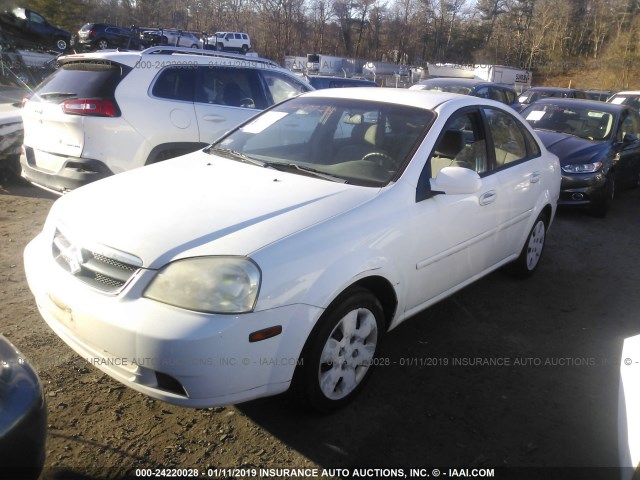 KL5JD56Z97K568330 - 2007 SUZUKI FORENZA CONVENIENCE/POPULAR WHITE photo 2