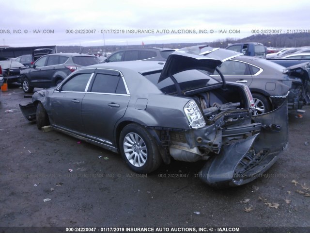 2C3CCAAG8CH107842 - 2012 CHRYSLER 300 GRAY photo 3