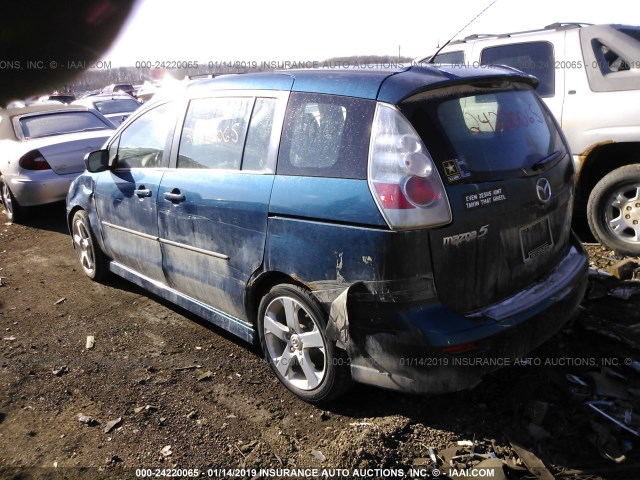 JM1CR293070137428 - 2007 MAZDA 5 BLUE photo 3