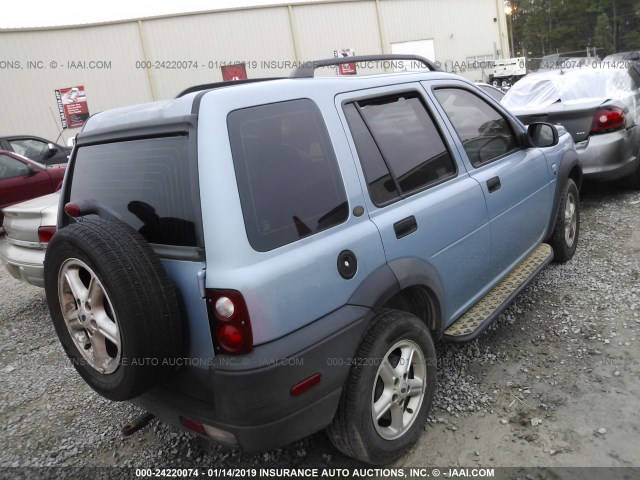 SALNM22252A207865 - 2002 LAND ROVER FREELANDER S BLUE photo 4