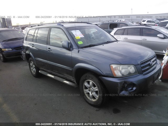 JTEHF21A220057111 - 2002 TOYOTA HIGHLANDER LIMITED BLUE photo 1