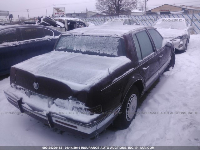 1G6KS5333LU821616 - 1990 CADILLAC SEVILLE RED photo 4