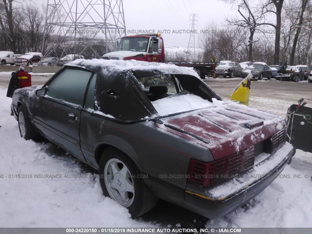 1FABP44A5HF139618 - 1987 FORD MUSTANG LX RED photo 3