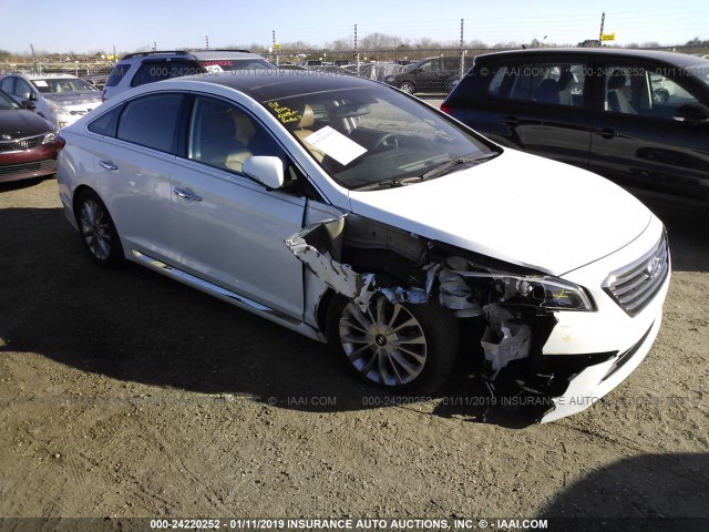 5NPE34AF4FH088814 - 2015 HYUNDAI SONATA SPORT/LIMITED WHITE photo 1